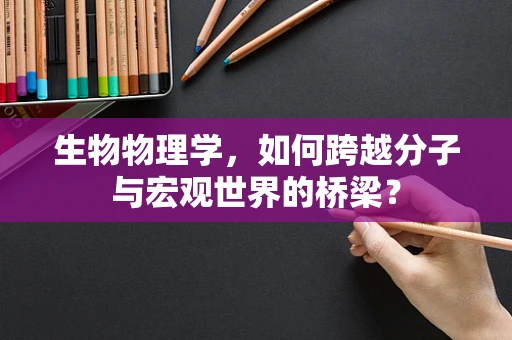 生物物理学，如何跨越分子与宏观世界的桥梁？