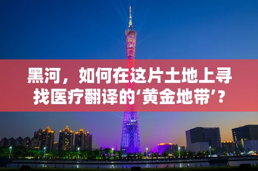 黑河，如何在这片土地上寻找医疗翻译的‘黄金地带’？