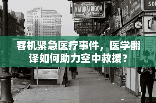 客机紧急医疗事件，医学翻译如何助力空中救援？