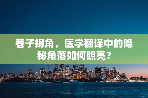 巷子拐角，医学翻译中的隐秘角落如何照亮？