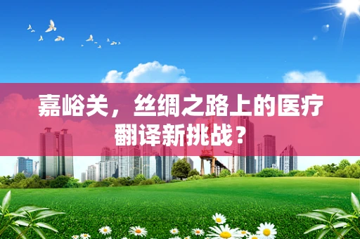嘉峪关，丝绸之路上的医疗翻译新挑战？