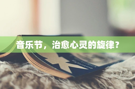 音乐节，治愈心灵的旋律？