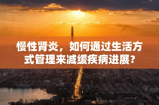 慢性肾炎，如何通过生活方式管理来减缓疾病进展？