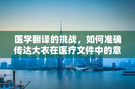 医学翻译的挑战，如何准确传达大衣在医疗文件中的意义？
