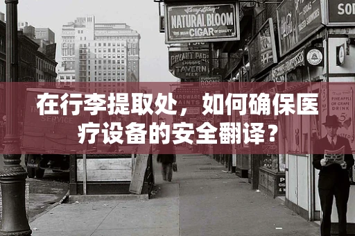 在行李提取处，如何确保医疗设备的安全翻译？