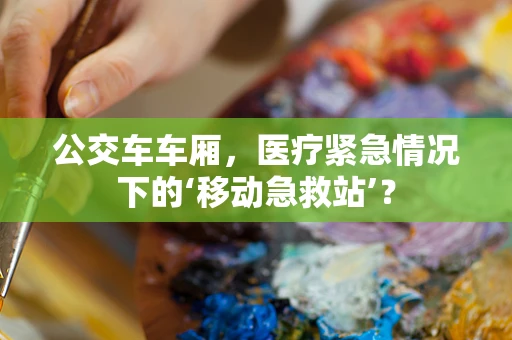公交车车厢，医疗紧急情况下的‘移动急救站’？
