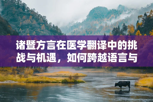 诸暨方言在医学翻译中的挑战与机遇，如何跨越语言与文化的鸿沟？