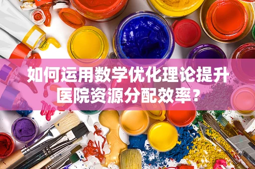 如何运用数学优化理论提升医院资源分配效率？