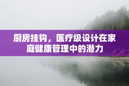 厨房挂钩，医疗级设计在家庭健康管理中的潜力