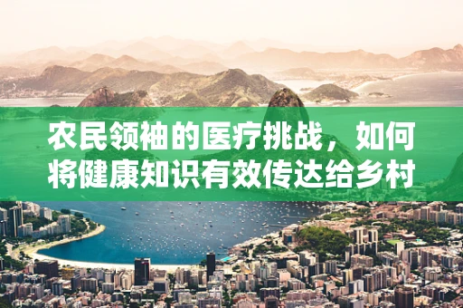 农民领袖的医疗挑战，如何将健康知识有效传达给乡村的意见领袖？