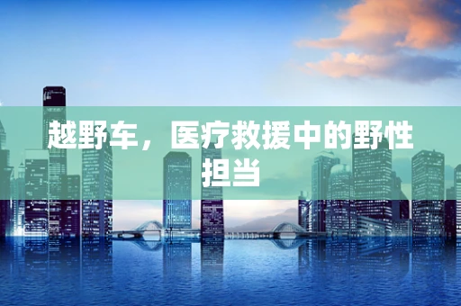 越野车，医疗救援中的野性担当
