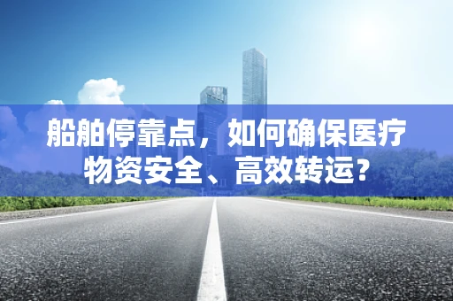 船舶停靠点，如何确保医疗物资安全、高效转运？