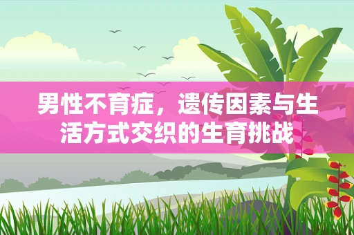 男性不育症，遗传因素与生活方式交织的生育挑战