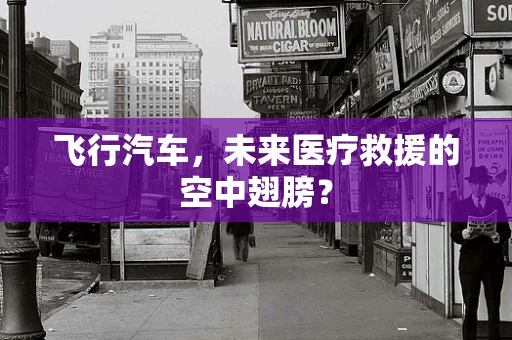 飞行汽车，未来医疗救援的空中翅膀？