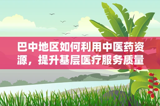 巴中地区如何利用中医药资源，提升基层医疗服务质量？