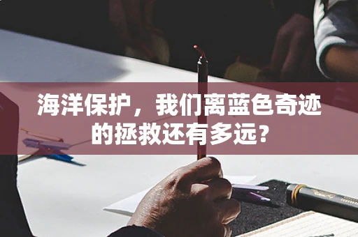 海洋保护，我们离蓝色奇迹的拯救还有多远？