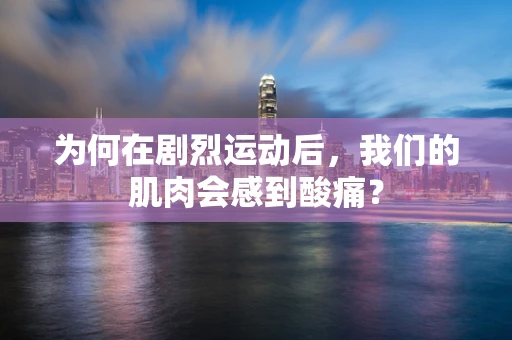 为何在剧烈运动后，我们的肌肉会感到酸痛？