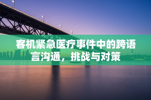 客机紧急医疗事件中的跨语言沟通，挑战与对策