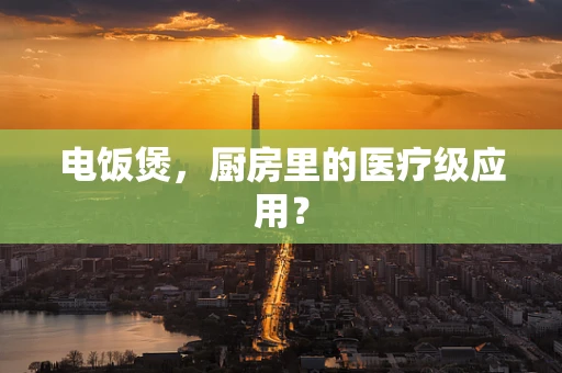 电饭煲，厨房里的医疗级应用？