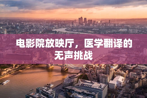 电影院放映厅，医学翻译的无声挑战