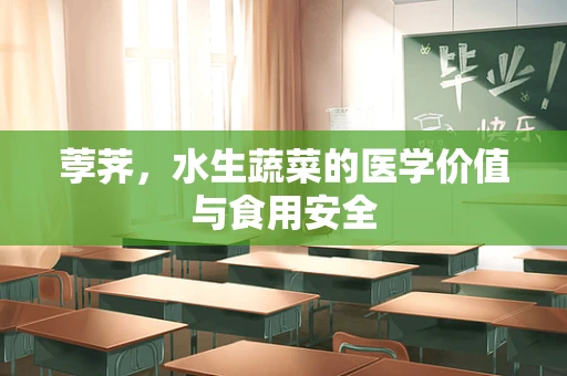 荸荠，水生蔬菜的医学价值与食用安全
