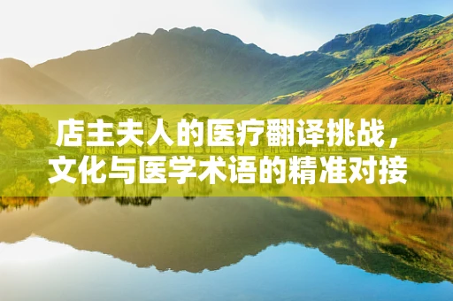 店主夫人的医疗翻译挑战，文化与医学术语的精准对接