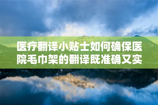 医疗翻译小贴士如何确保医院毛巾架的翻译既准确又实用？
