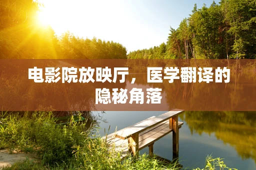 电影院放映厅，医学翻译的隐秘角落