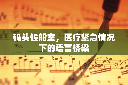 码头候船室，医疗紧急情况下的语言桥梁