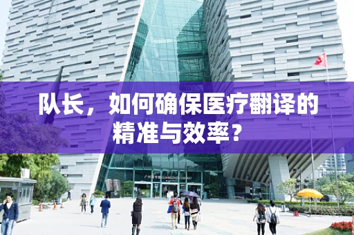 队长，如何确保医疗翻译的精准与效率？