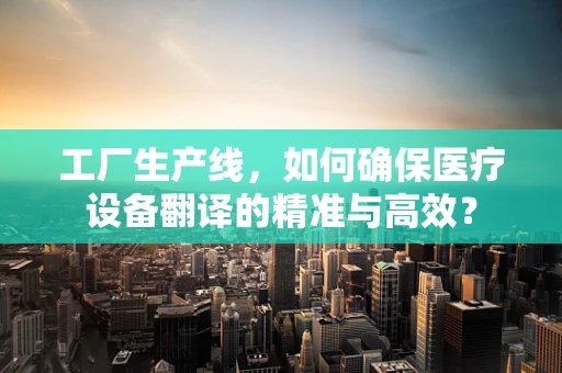 工厂生产线，如何确保医疗设备翻译的精准与高效？