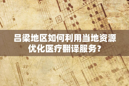 吕梁地区如何利用当地资源优化医疗翻译服务？