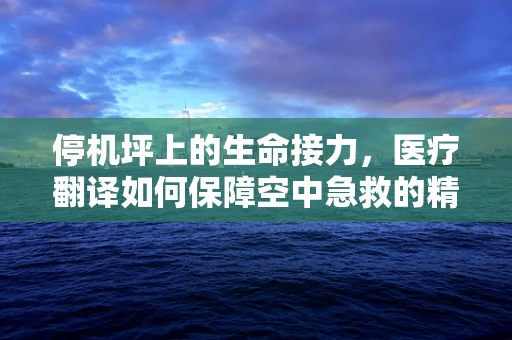 停机坪上的生命接力，医疗翻译如何保障空中急救的精准无误？