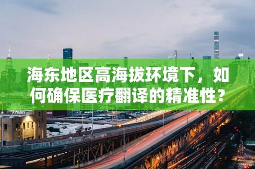 海东地区高海拔环境下，如何确保医疗翻译的精准性？