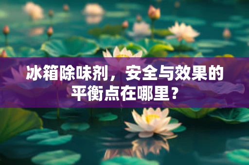 冰箱除味剂，安全与效果的平衡点在哪里？