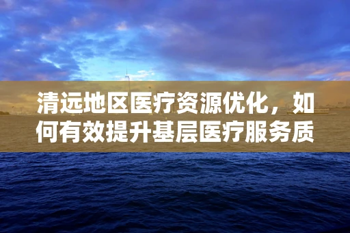 清远地区医疗资源优化，如何有效提升基层医疗服务质量？