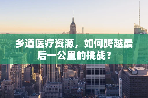 乡道医疗资源，如何跨越最后一公里的挑战？