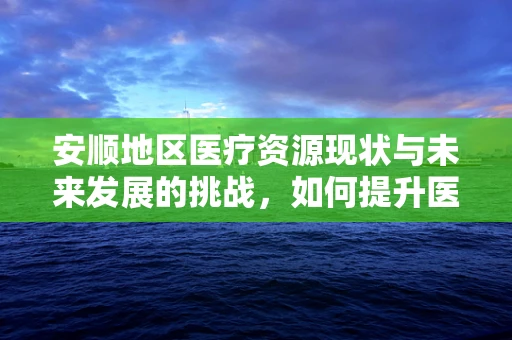 安顺地区医疗资源现状与未来发展的挑战，如何提升医疗服务可及性？