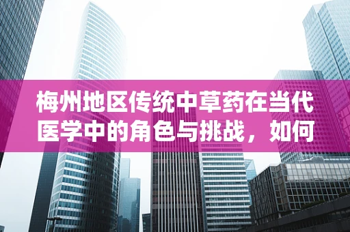 梅州地区传统中草药在当代医学中的角色与挑战，如何平衡传统与创新？