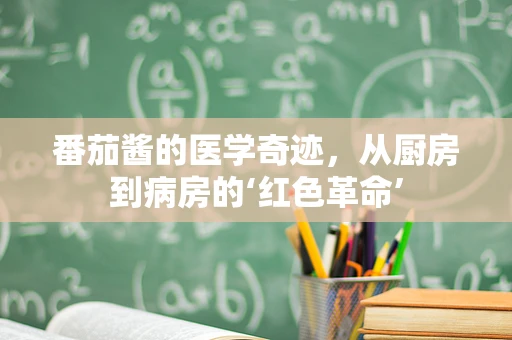 番茄酱的医学奇迹，从厨房到病房的‘红色革命’