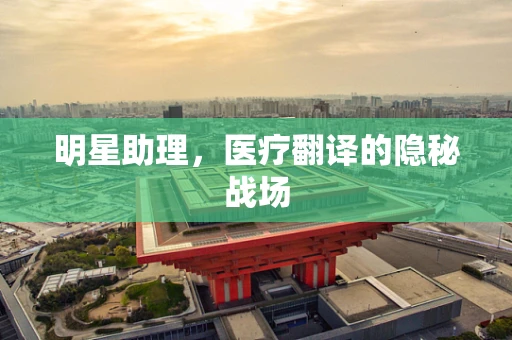 明星助理，医疗翻译的隐秘战场