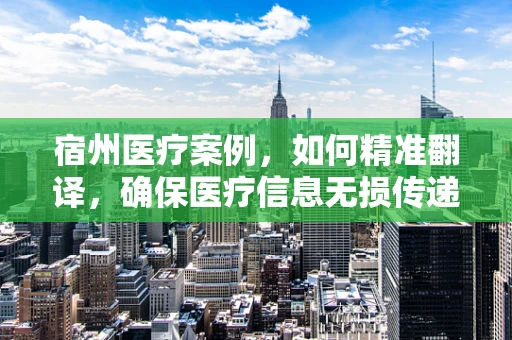 宿州医疗案例，如何精准翻译，确保医疗信息无损传递？