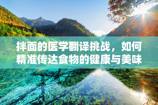 拌面的医学翻译挑战，如何精准传达食物的健康与美味