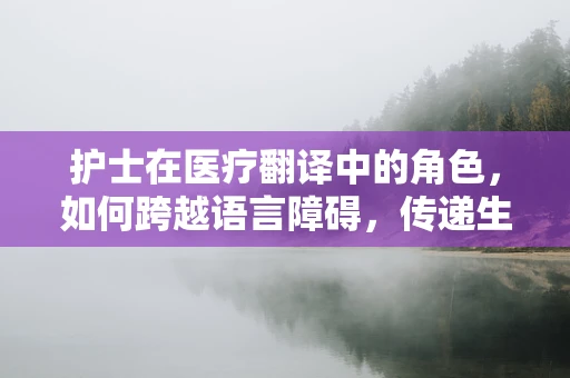 护士在医疗翻译中的角色，如何跨越语言障碍，传递生命关怀？