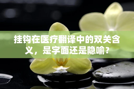 挂钩在医疗翻译中的双关含义，是字面还是隐喻？