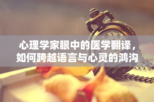 心理学家眼中的医学翻译，如何跨越语言与心灵的鸿沟？