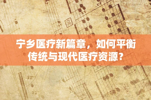 宁乡医疗新篇章，如何平衡传统与现代医疗资源？