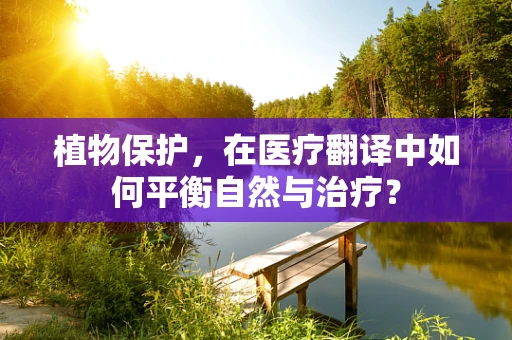 植物保护，在医疗翻译中如何平衡自然与治疗？