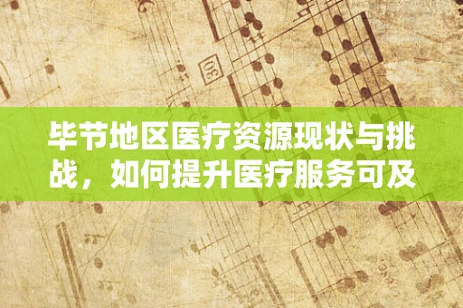 毕节地区医疗资源现状与挑战，如何提升医疗服务可及性？