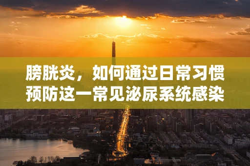 膀胱炎，如何通过日常习惯预防这一常见泌尿系统感染？